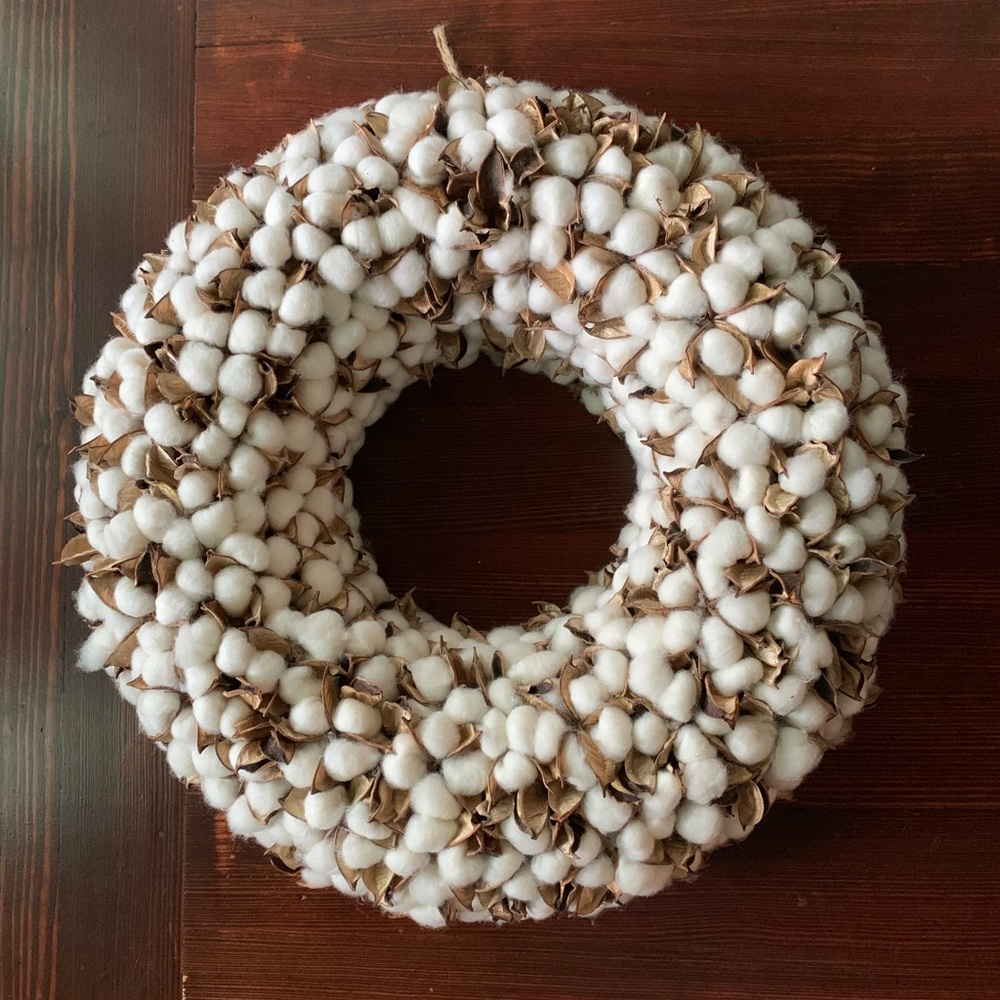 Cotton Wreath